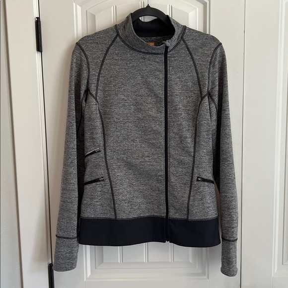 Lucy Jackets & Blazers - LUCY TECH Womens Grey/Black Workout Athletic Zip Up Jacket Size Medium